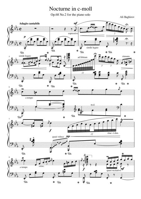 Nocturne Op 68 No 2 Sheet Music