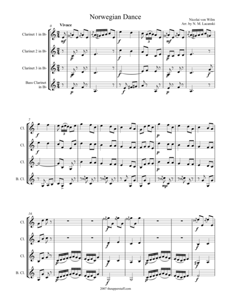 Norwegian Dance Sheet Music