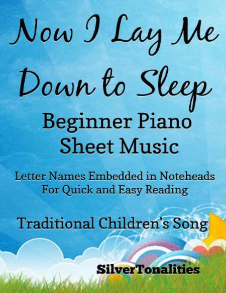 Free Sheet Music Now I Lay Me Down To Sleep Beginner Piano Sheet Music