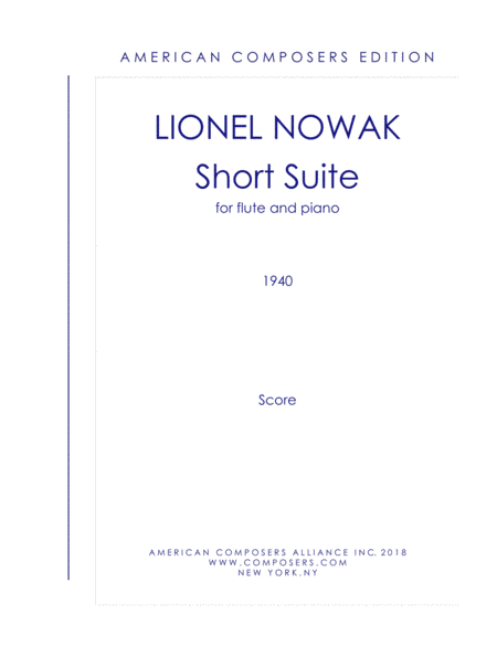 Free Sheet Music Nowakl Short Suite