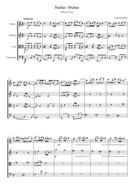 Nubar Nubar Sheet Music