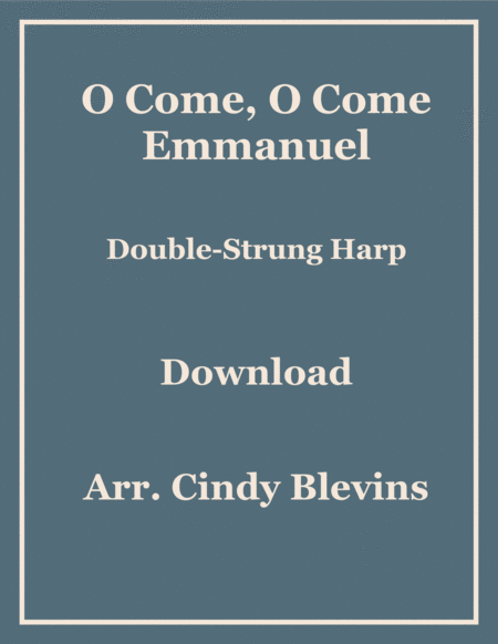 O Come O Come Emmanuel Arranged For Double Strung Harp Sheet Music