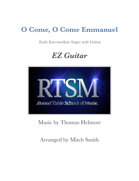 O Come O Come Emmanuel For Ez Fingerstyle Guitar Sheet Music