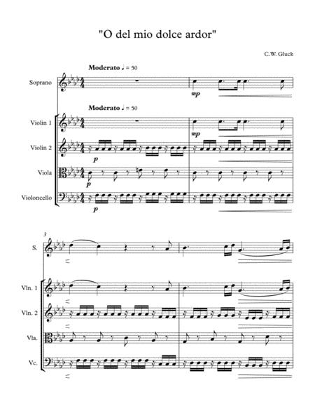 O Del Mio Dolce Ardor Sheet Music