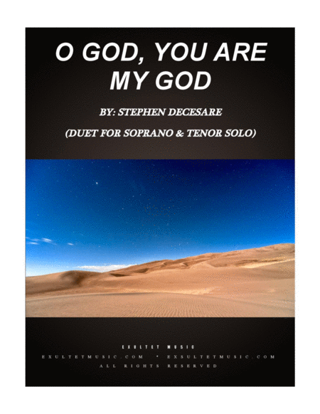 Free Sheet Music O God You Are My God Duet For Soprano And Tenor Solo