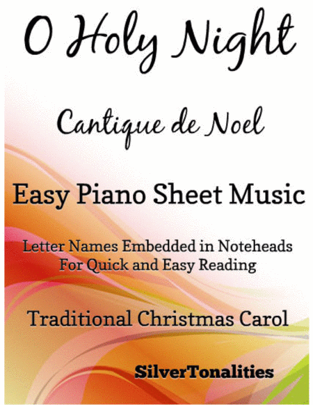 O Holy Night Easy Piano Sheet Music Sheet Music