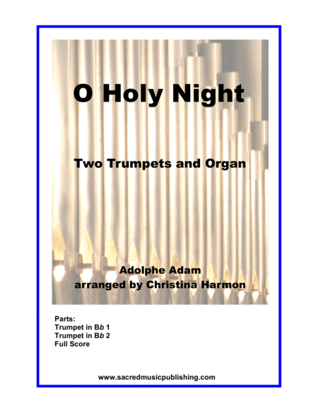 O Holy Night Two Trumpets And Organ Sheet Music