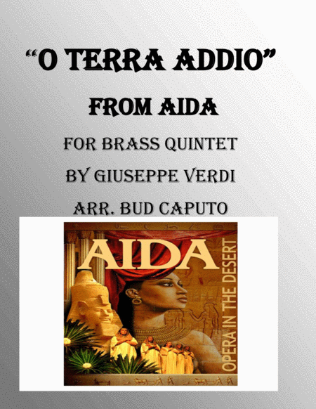 O Terra Addio From Aida For Brass Quintet Sheet Music