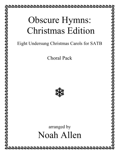 Obscure Hymns Christmas Edition Choir Pack Sheet Music