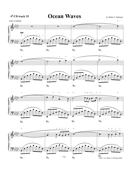 Free Sheet Music Ocean Waves Advanced Romantic