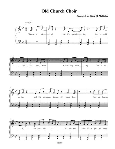 Free Sheet Music Old Church Choir