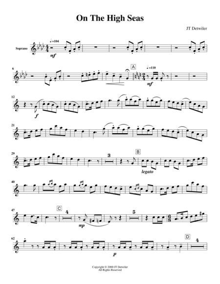 Free Sheet Music On The High Seas