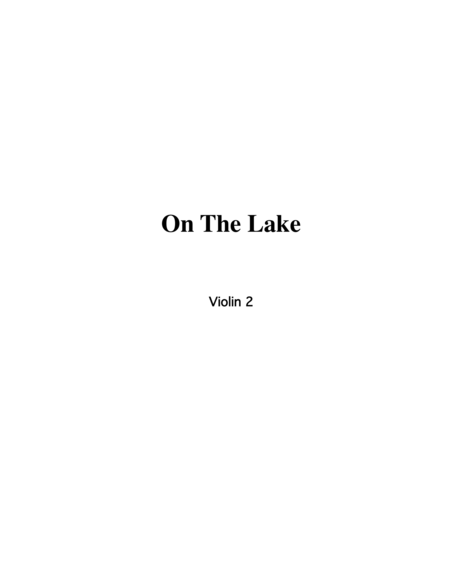 On The Lake Violin 2 Part Sheet Music