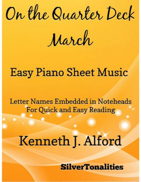 On The Quarter Deck March Easy Piano Sheet Music Sheet Music