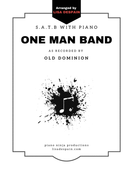 One Man Band Old Dominion Satb Sheet Music