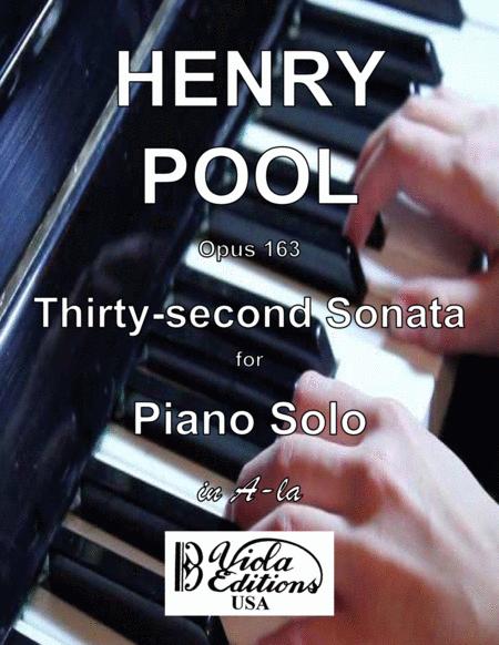 Opus 163 Thirty Second Sonata For Piano Solo In A La Sheet Music