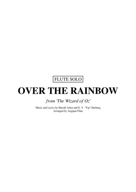 Over The Rainbow For Flute Sheet Music