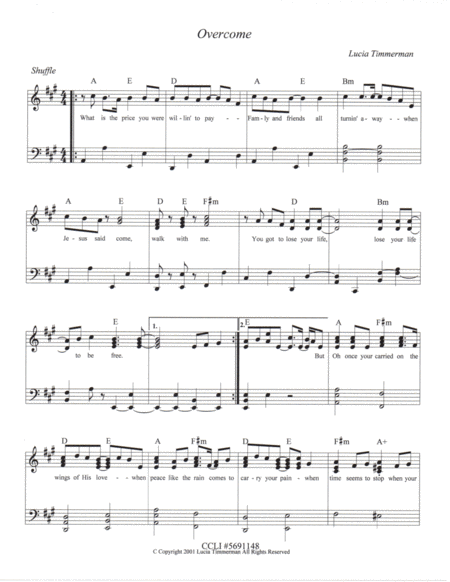 Overcome Sheet Music