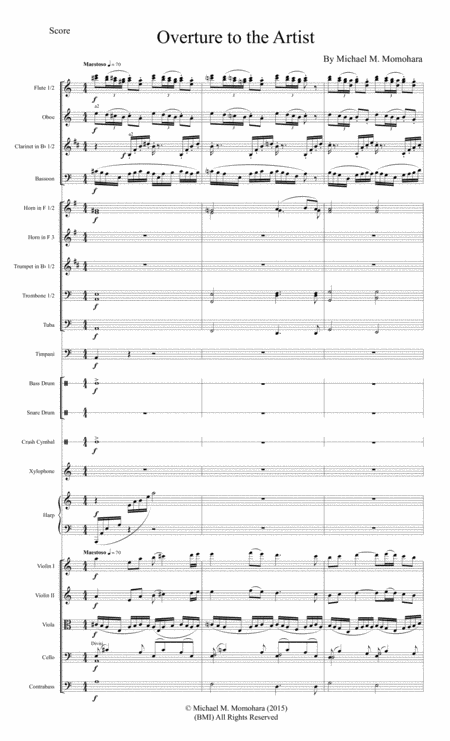 Overture To The Artist Sheet Music