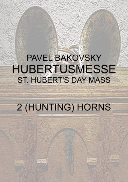 P Bakovsky Music For St Huberts Day Hubertusmesse For 2 Hunting Horns Sheet Music