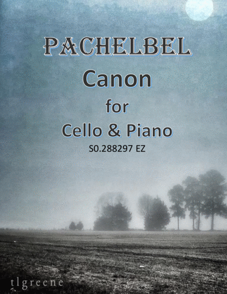 Pachelbel Canon For Cello Piano Easy Version Sheet Music