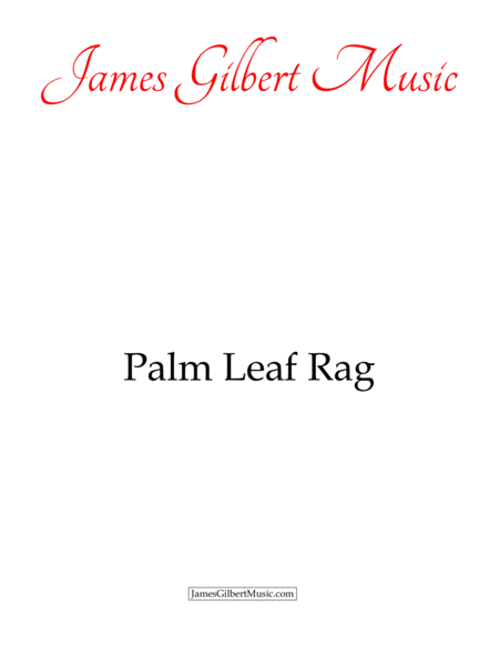 Palm Leaf Rag Sheet Music