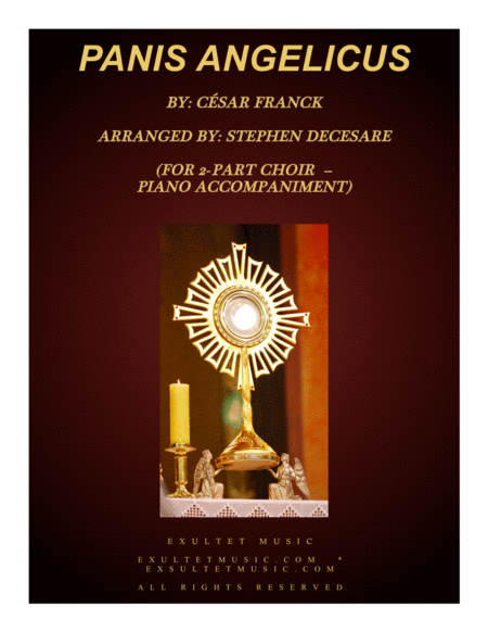 Free Sheet Music Panis Angelicus For 2 Part Choir Piano Accompaniment