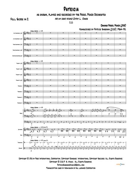 Patricia Perez Prado Full Score Set Of Parts Sheet Music