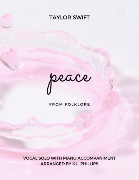 Free Sheet Music Peace Folklore Vocal Solo With Piano Accompaniment