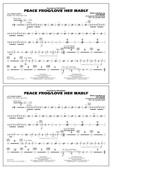 Peace Frog Love Her Madly Arr Paul Murtha Aux Percussion Sheet Music