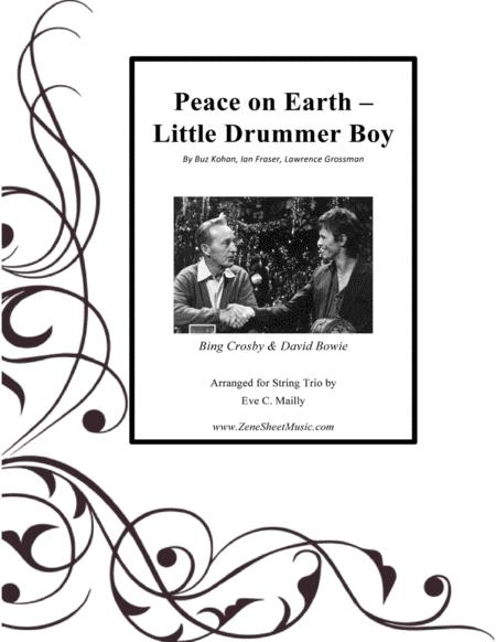 Peace On Earth Little Drummer Boy Bing Crosby David Bowie String Trio Sheet Music