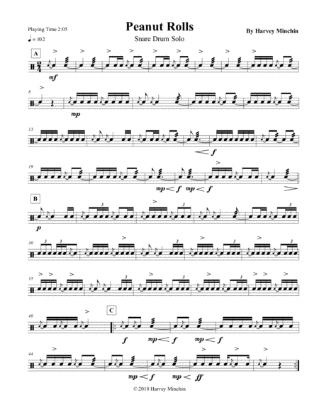 Peanut Rolls Sheet Music