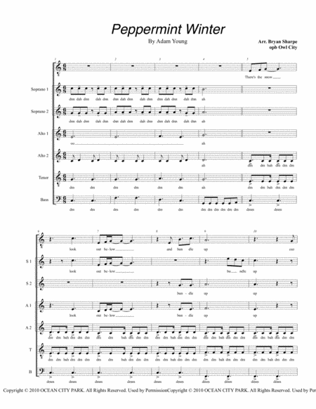 Peppermint Winter Sheet Music