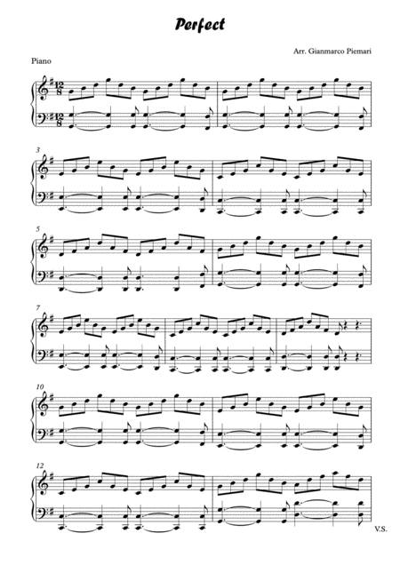 Perfect Quartet Version Sheet Music