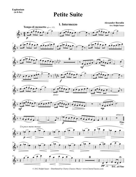 Petite Suite For Euphonium Piano Sheet Music