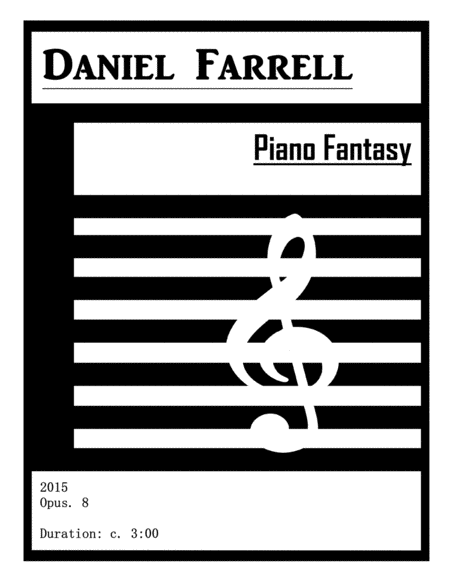 Free Sheet Music Piano Fantasy Op 8