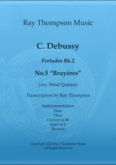 Free Sheet Music Piano Preludes Bk 2 No 5 Bruyres Wind Quintet