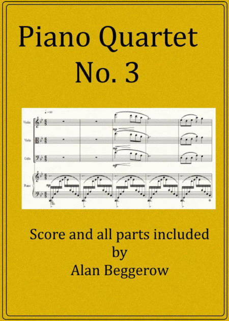 Piano Quartet No 3 Sheet Music