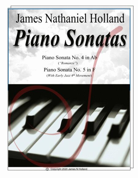 Piano Sonata No 4 In Ab Romanze Piano Sonata No 5 With Early Jazz 4th Movement Sheet Music