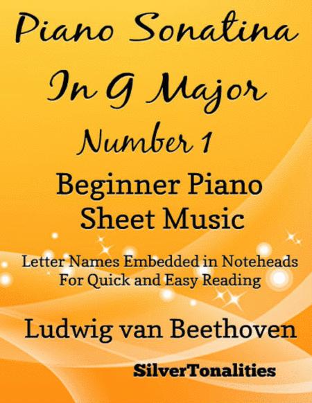 Piano Sonatina In G Major Number 1 1st Mvt Beginner Piano Sheet Music Sheet Music