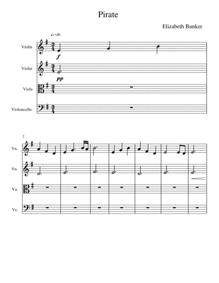 Pirate Sheet Music