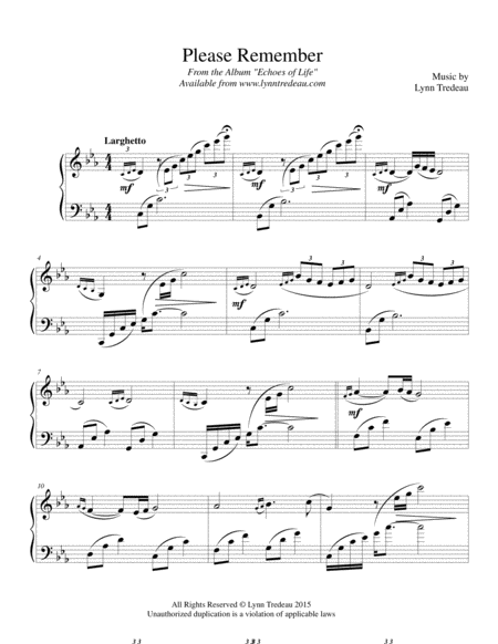 Please Remember Sheet Music