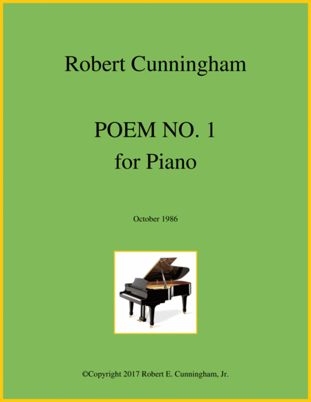 Poem No 1 For Piano Sheet Music