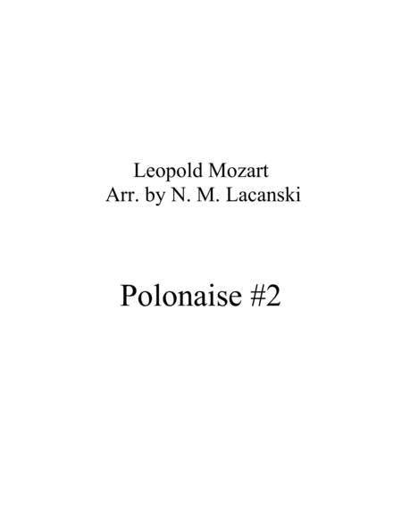 Polonaise 2 Sheet Music