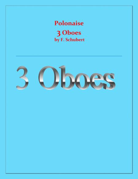 Free Sheet Music Polonaise F Schubert For 3 Oboes Intermediate