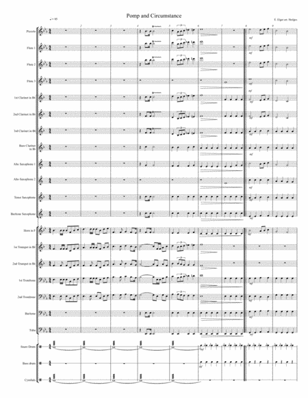 Free Sheet Music Pomp And Circumstance Elgar Arr Hodges