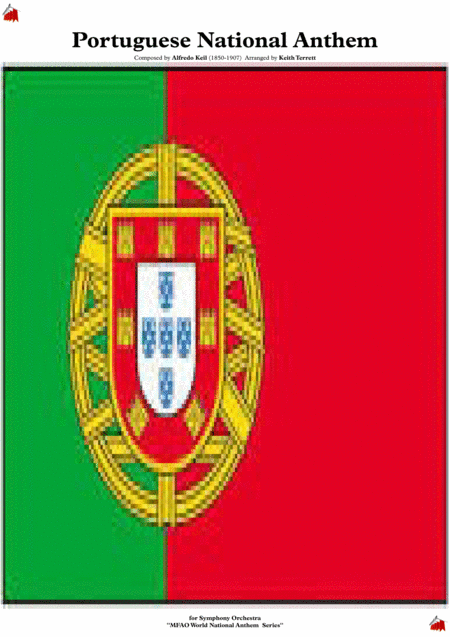 Free Sheet Music Portuguese National Anthem For Symphony Orchestra Keith Terrett Olympic Anthem Series