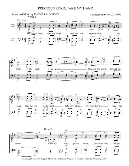 Pr E Cious Lord Take My Hand Sheet Music