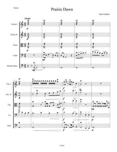 Prairie Dawn Score And Parts Sheet Music