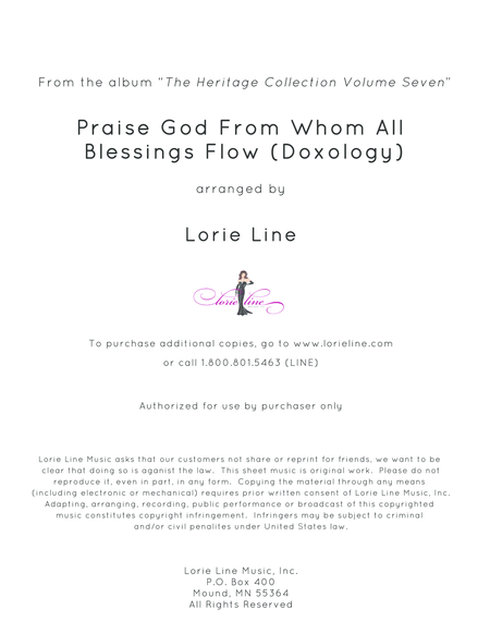 Praise God From Whom All Blessings Flow Doxology Sheet Music